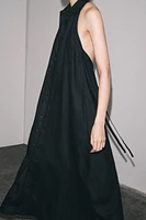 100% LINEN HALTER DRESS ZW COLLECTION