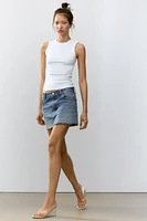 MINI JUPE EN JEAN TRF TAILLE BASSE
