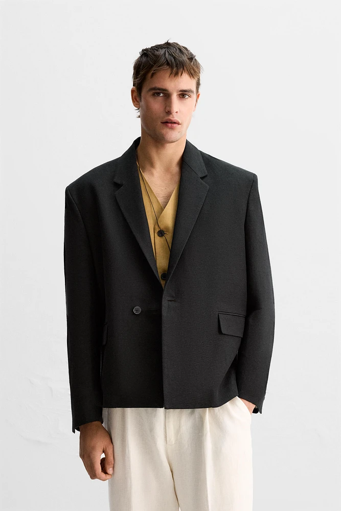 LIMITED EDITION LINEN-COTTON SUIT JACKET