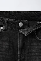 STUDDED WIDE LEG JEANS