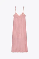 MIDI DRESS WITH APPLIQUÉS