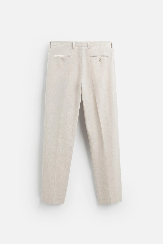 SUIT PANTS 100% LINEN
