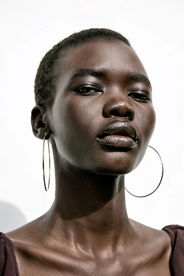WATERPROOF LARGE HOOP EARRINGS