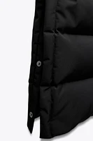 WATER AND WIND PROTECTION LONGLINE HOODED DOWN JACKET