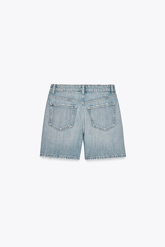 BERMUDA EN JEAN TRF TAILLE MOYENNE