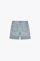 BERMUDA EN JEAN TRF TAILLE MOYENNE