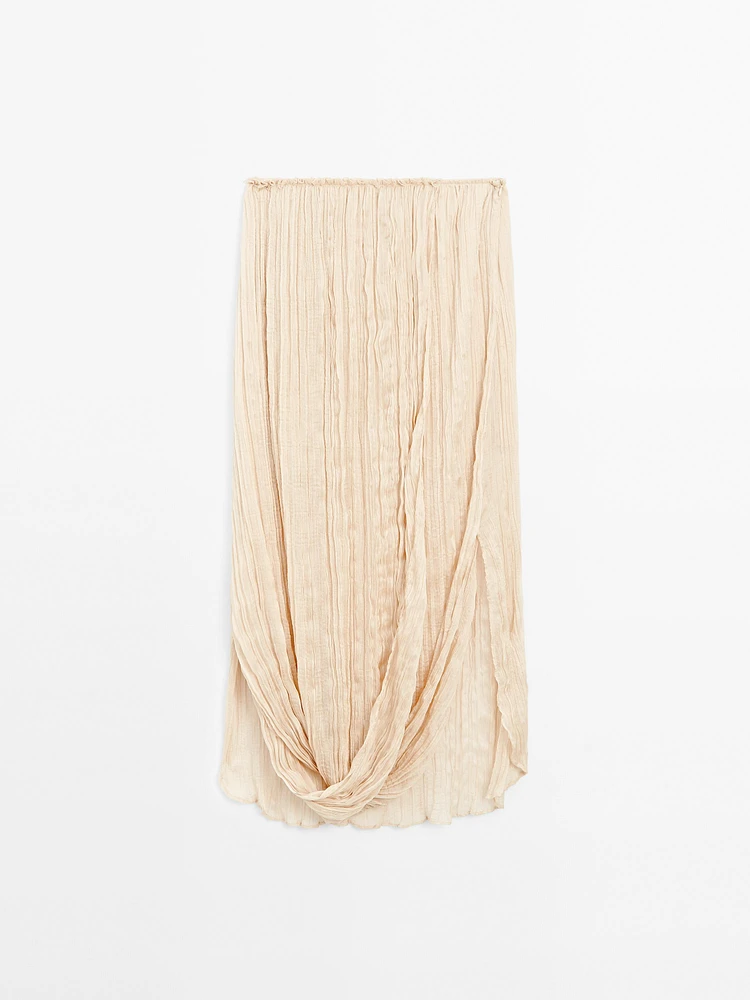 Pleated skirt with fold detail - Limited Edition