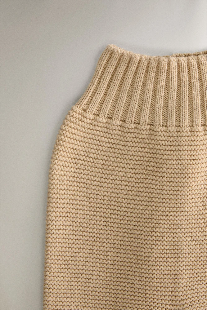 CHILDREN’S CHUNKY KNIT FOOTED LEGGINGS