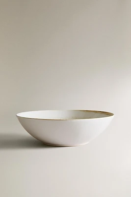 STONEWARE SALAD BOWL