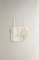 COTTON TOP WITH EMBROIDERY