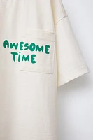 POCKET T-SHIRT WITH TEXT