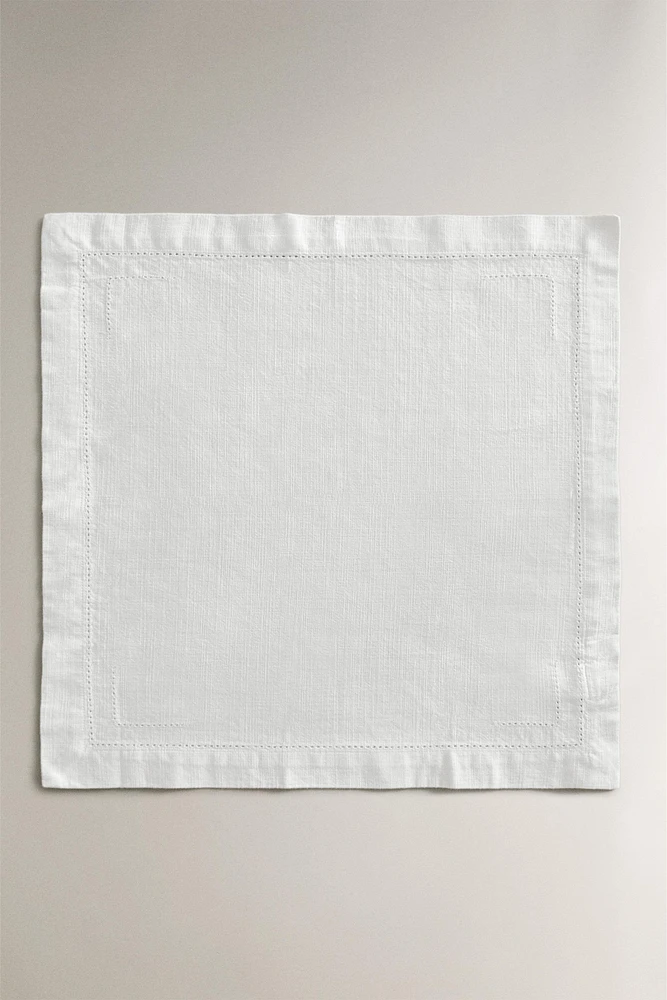 SERVIETTE DE TABLE COTON JOUR ÉCHELLE
