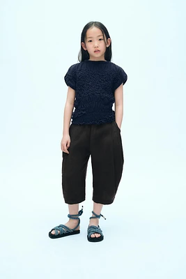 T-SHIRT À TEXTURE ET ÉLASTIQUES X FANGLU LING