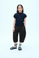 TEXTURED ELASTIC T-SHIRT X FANGLU LIN