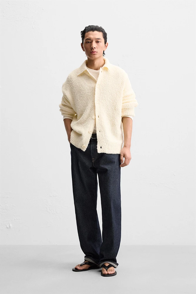 CARDIGAN À TEXTURE SERVIETTE