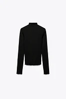 HIGH COLLAR TOP