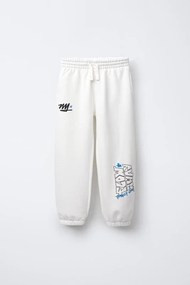 GRAFFITI FLEECE JOGGER PANTS