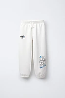GRAFFITI FLEECE JOGGER PANTS