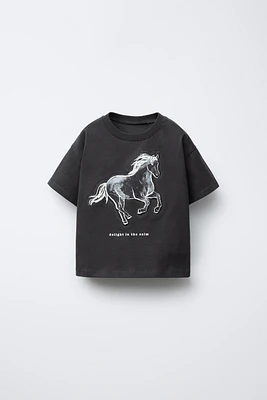 T-SHIRT À IMPRIMÉ ANIMAL EN RELIEF
