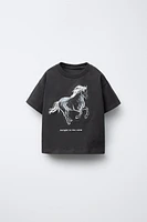 T-SHIRT À IMPRIMÉ ANIMAL EN RELIEF