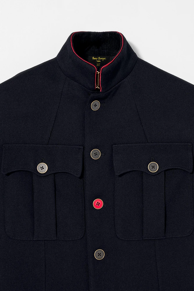 BLAZER CONTRASTE LAINE BOBBY GILLESPIE X ZARA