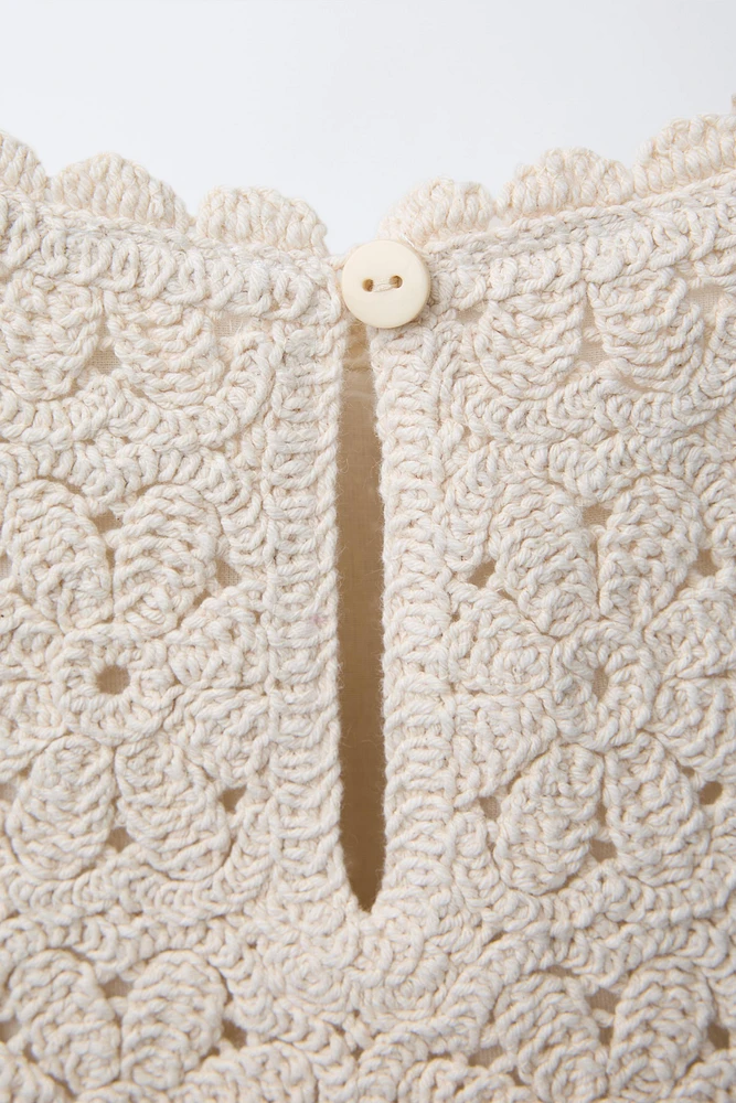 CROCHET KNIT TOP