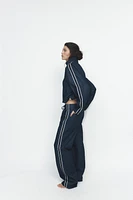 COMBINED STRIPE DENIM JACKET