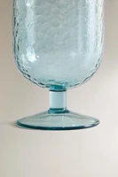 VERRE À PIED ACRYLIQUE MARTELÉ