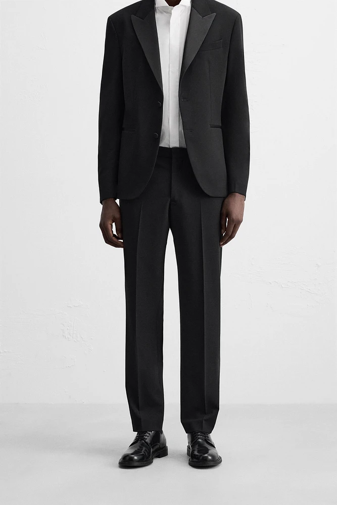 PANTALON DE COSTUME SMOKING AVEC LAINE
