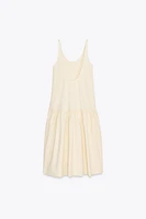 RUCHED MIDI DRESS