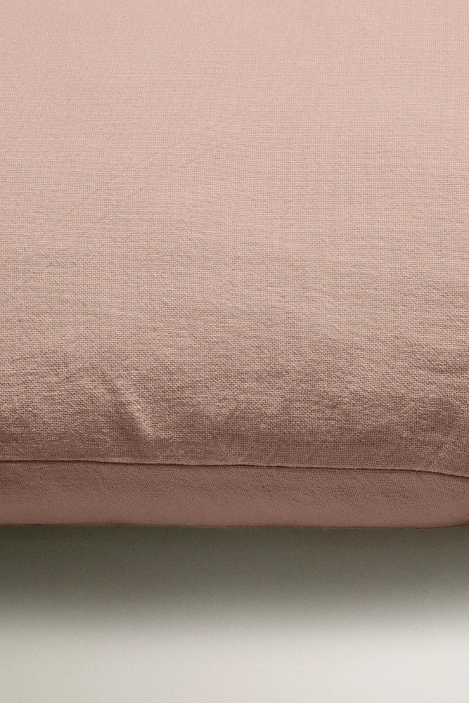 WASHED LINEN THROW PILLOW COVER