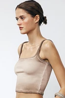 RIBBED CROP TOP