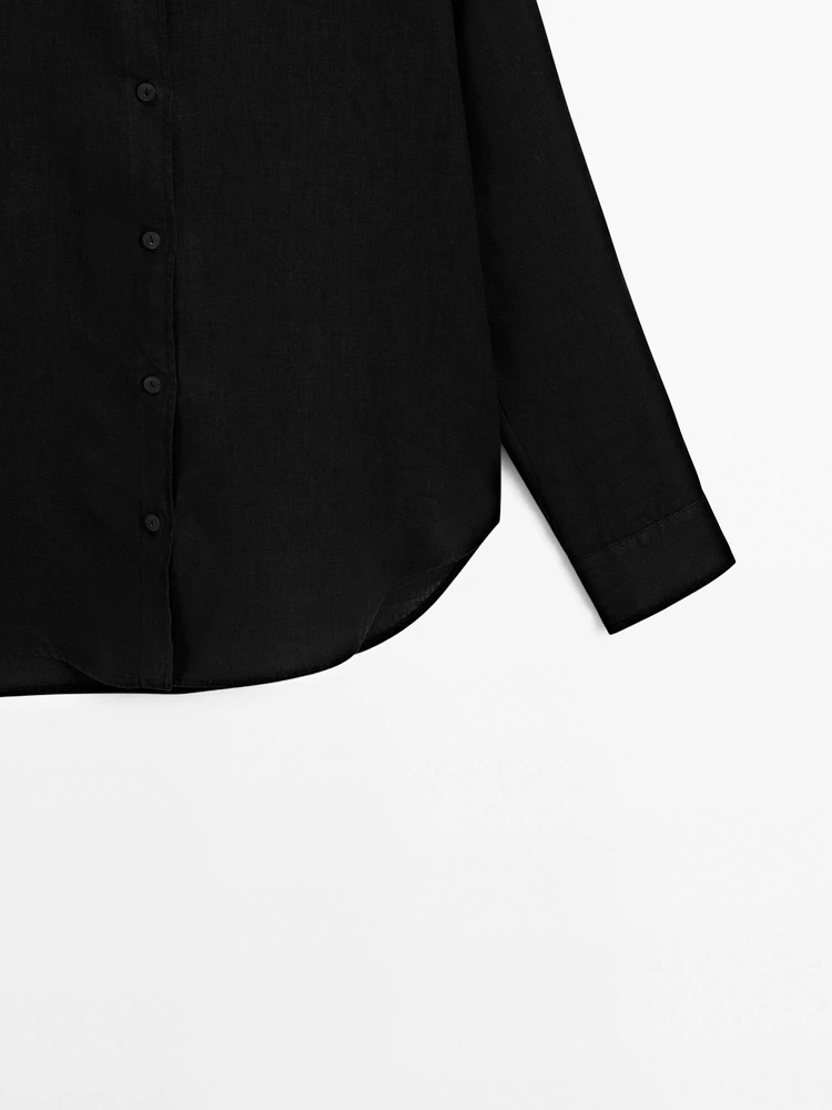Flowing 100% linen shirt