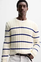 PULL EN JACQUARD À RAYURES ÉDITION LIMITÉE