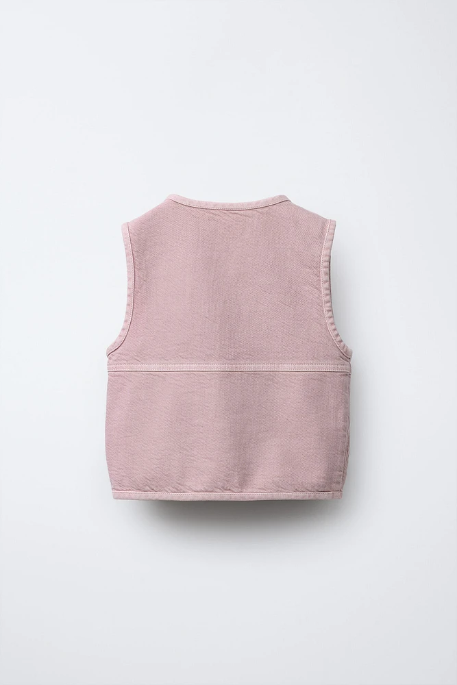 TWILL POCKET VEST