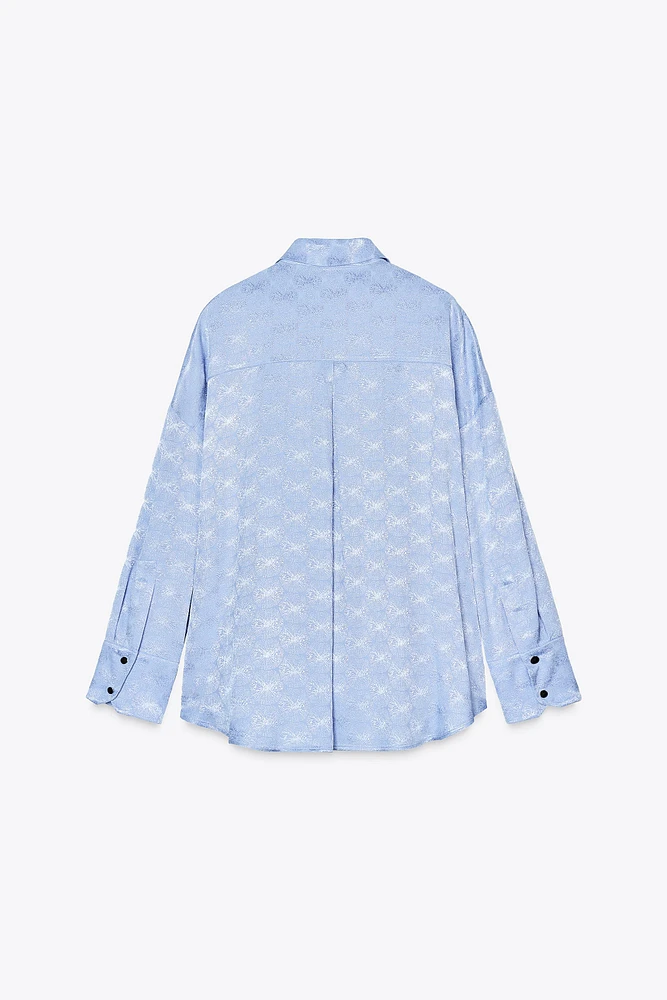 FLOWY JACQUARD TOP