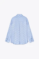 FLOWY JACQUARD TOP