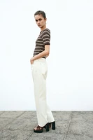 Z1975 SLIM HIGH-WAISTED JEANS WITH CONTRAST TOPSTITCHING