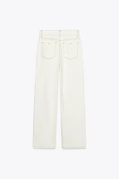 Z1975 SLIM HIGH-WAISTED JEANS WITH CONTRAST TOPSTITCHING