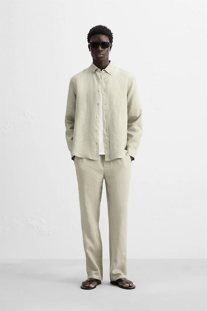 PANTALON 100 % LIN