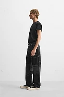 PRINTED RELAXED FIT JEANS