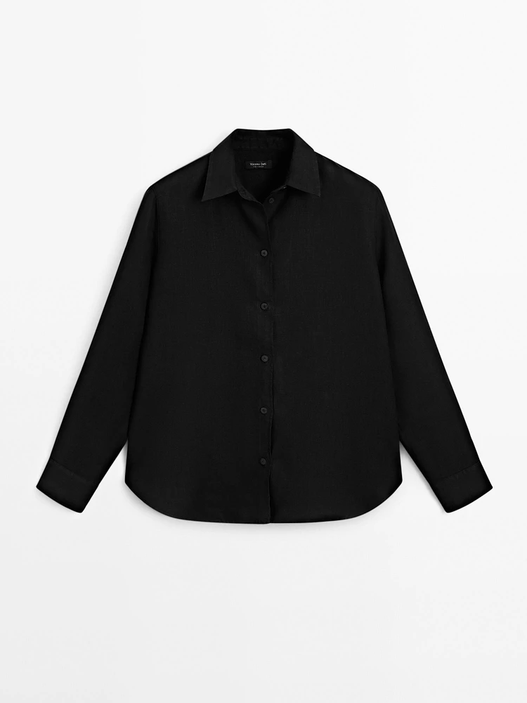 Flowing 100% linen shirt