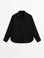 Flowing 100% linen shirt