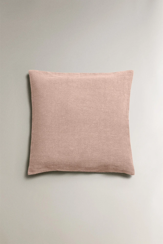 LINEN THROW PILLOW COVER