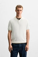 POLO EN MAILLE MÉLANGE VISCOSE