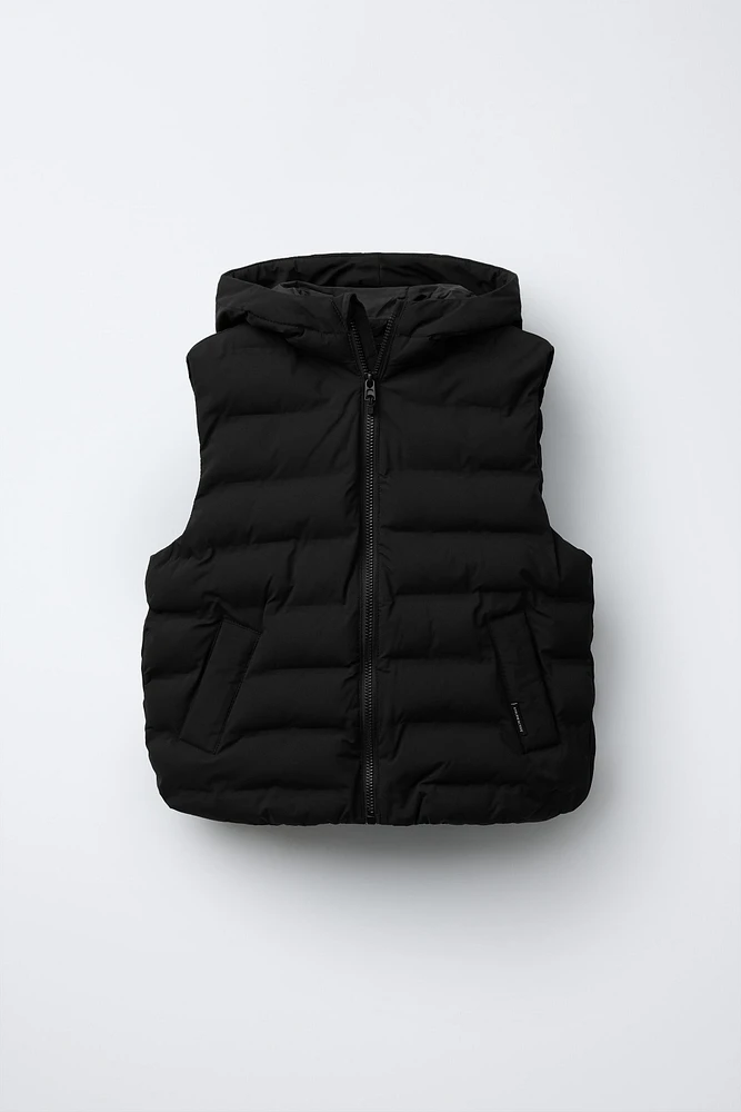 HOODED PADDED VEST