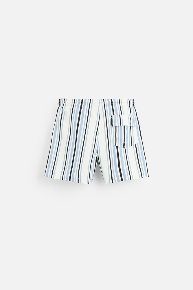 STRIPED MID-LENGTH SWIMSUIT