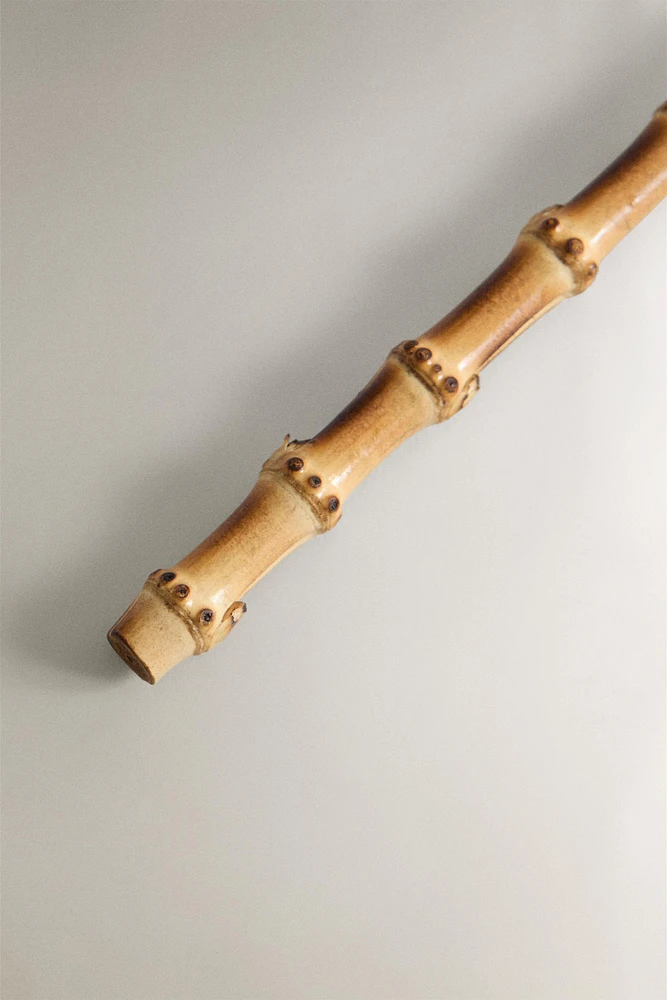 STEEL AND BAMBOO SERVING SPOON