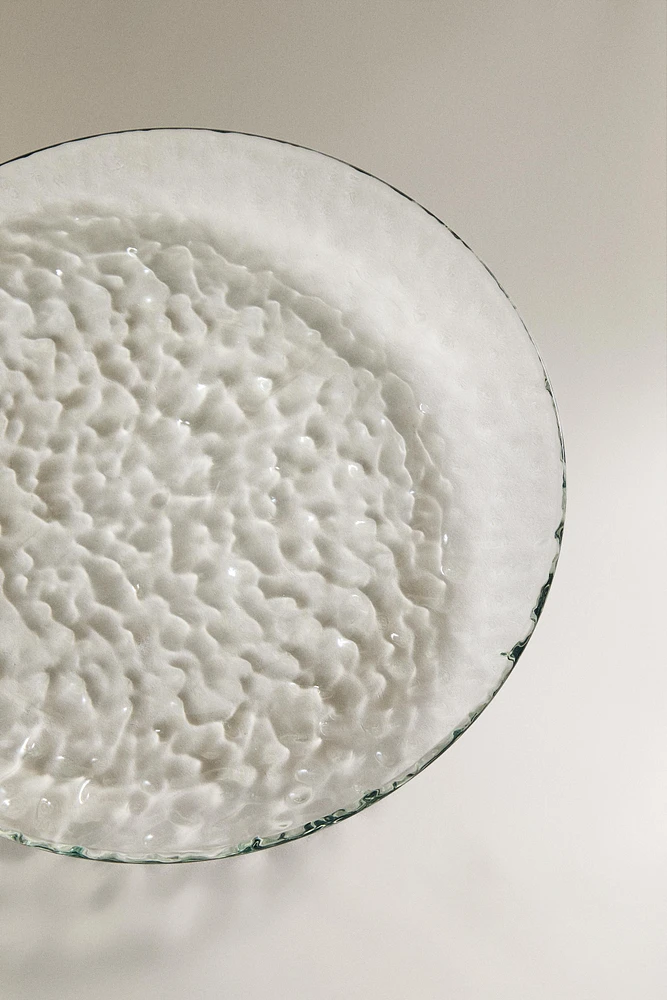 TEXTURED ACRYLIC DINNER PLATE