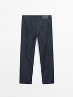 Lightweight tapered fit jeans